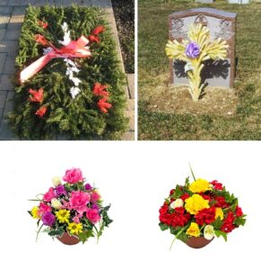 Grave Blanket Package with Artificial