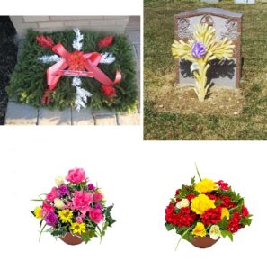 Grave Pillow Package with Artificial