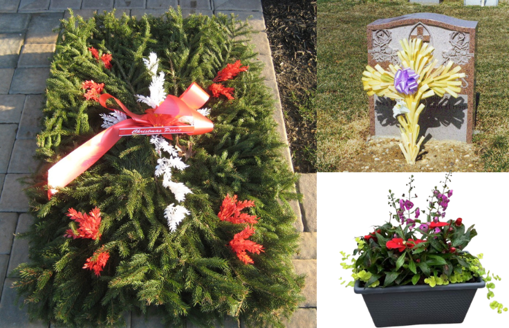 3 Holiday Grave Package (Blanket) - Christmas/Easter/Father's Day