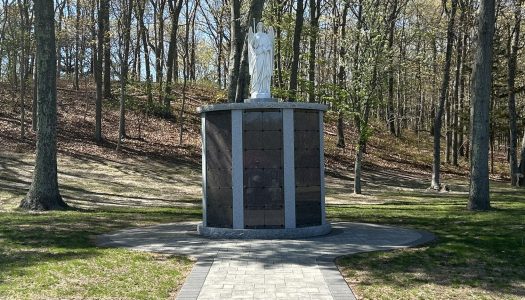 HS Columbarium w St Raphael Statue